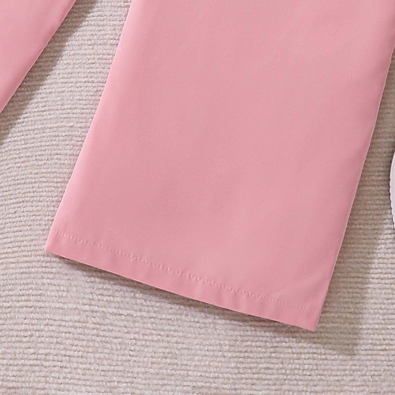 Костюм для девочки 8-12 лет, детская одежда, летние новые повседневные рабочие брюки с большими карманами + топ с короткими рукавами, комплект из 2 предметов, брюки для девочек