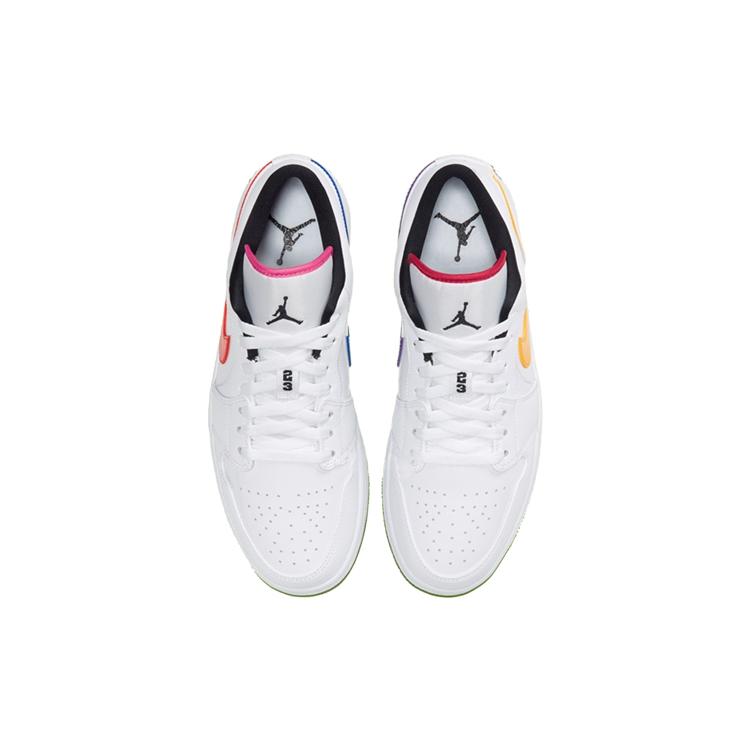 Jordan 1 Низкий Белый Мультиколор CW7009-100