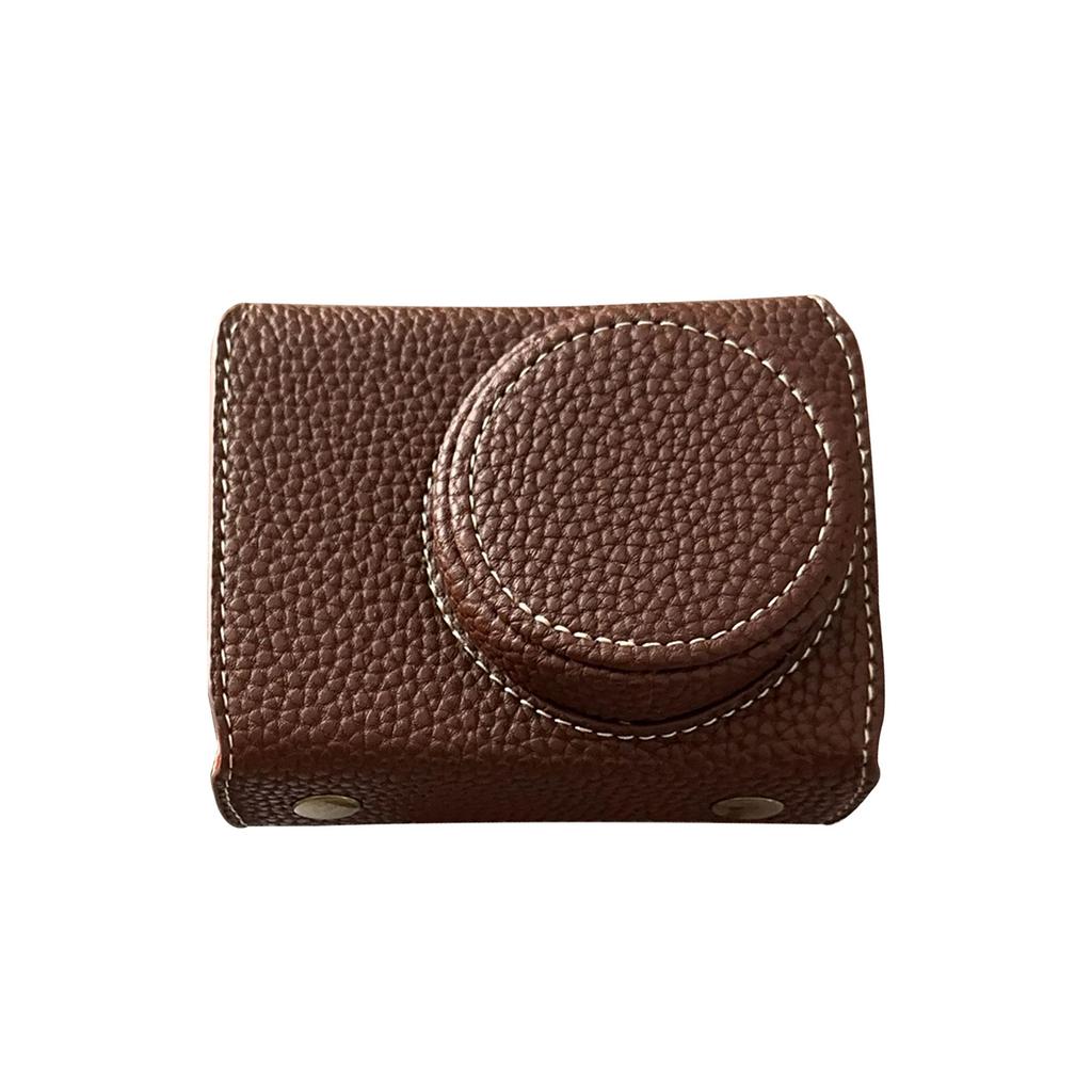 Винтажная сумка для камеры из ПУ-кожи, защитный чехол на полтела с ремешком для GR IIIx GR III GRIII GR3, улучшенный захват, мягкая подкладка, резьбовое отверстие 1/4 дюйма