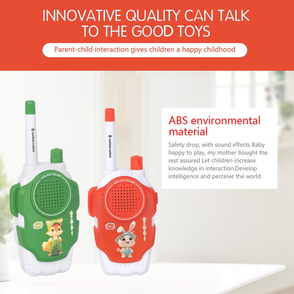 2 шт. рация, двусторонний дистанционный передатчик 50-500 м, мини-телефон для звонков, военные игрушки для детей, игрушки для приключений на открытом воздухе
