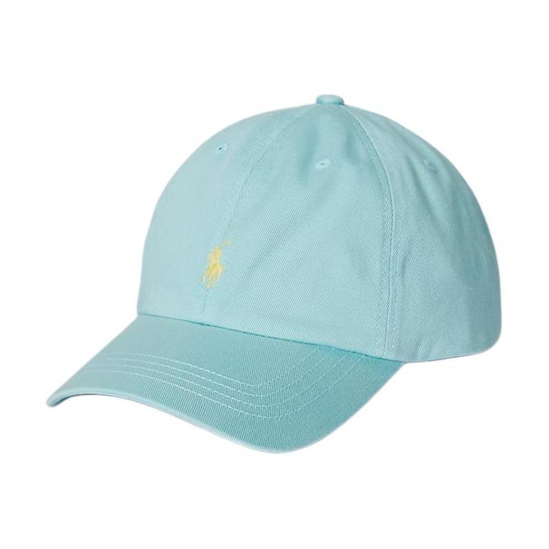 Polo Ralph Lauren Хлопковая твиловая кепка с вышивкой логотипа, Унисекс, Парный стиль, Синий 710667709159