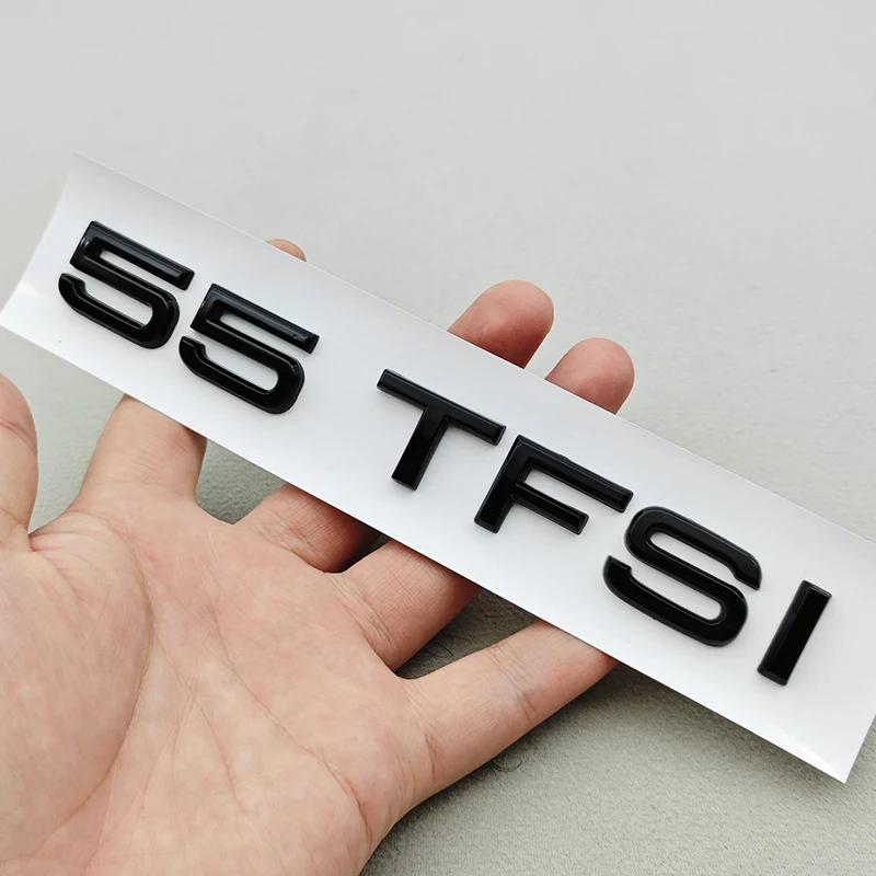 3D ABS Car Letter Logo 35TFSI 40TFSI 45TFSI Rear Trunk Tail Badge Emblem Decal For Audi A4 A5 A6 A8 Q3 Q5 Q7 Sticker Accessories