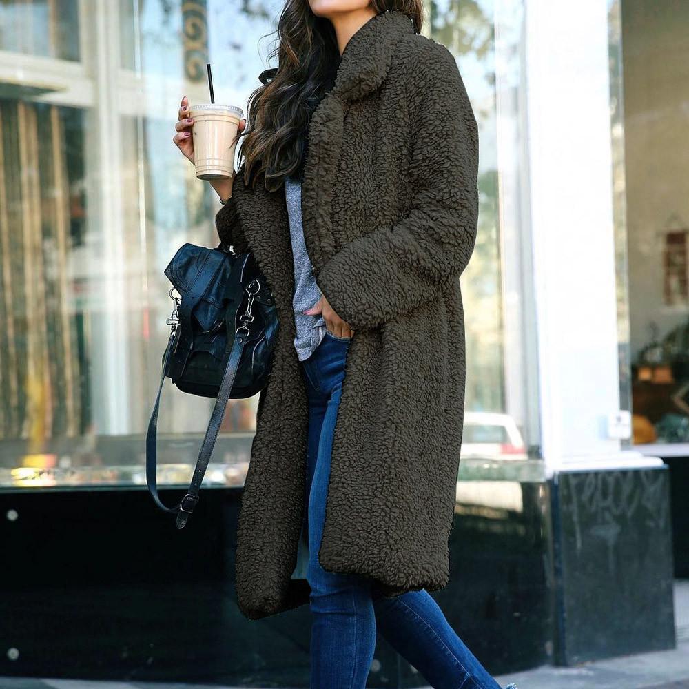 Women Long Sleeve Pullover Blouse Open Front Jacket Coat Long Outerwear