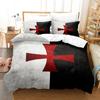 3D Print Christian Knights Templar Bedding Set Duvet Cover Bed Set Quilt Cover Pillowcase Comforter King Queen Size Boys Adult
