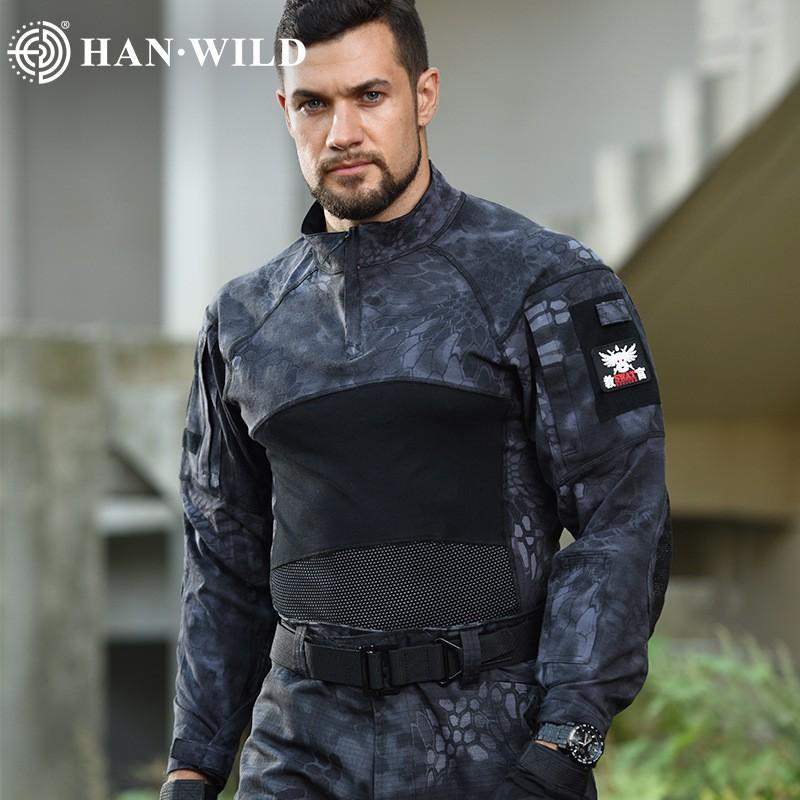 Men Women Camo Tactical Training Shirt Long Sleeve Breathable Hiking Camping Outdoor Running Sport Top