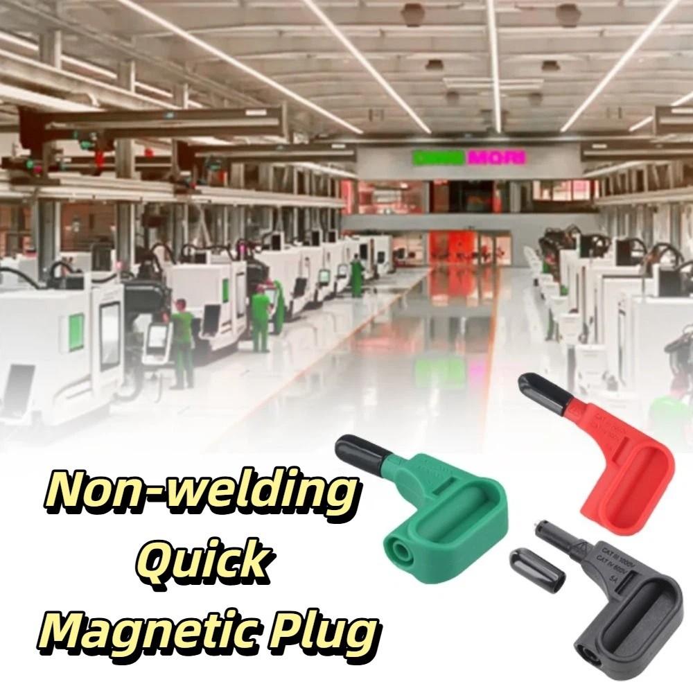 Solderless Design Magnetic Test Probe Red Black Green Magnet Probe Multimeter Probe Megohmmeters