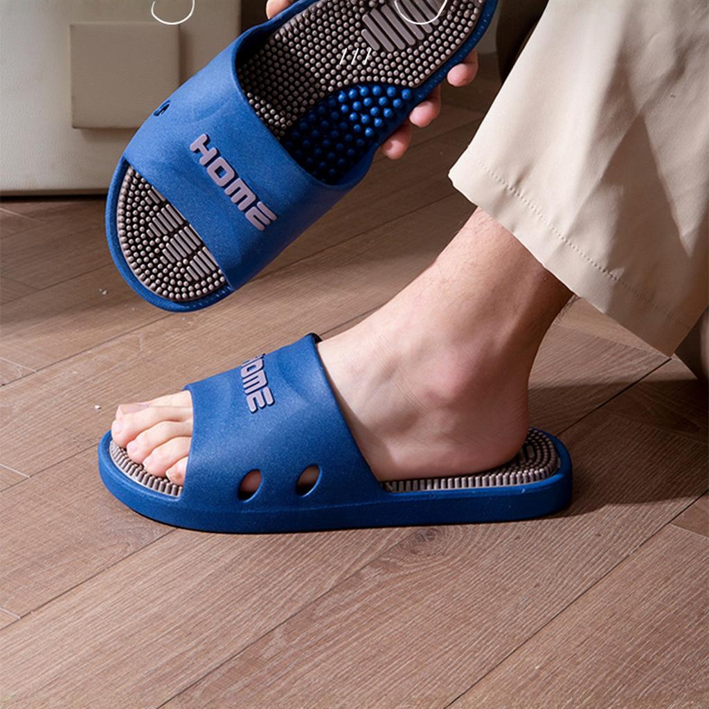 Массажные тапочки Мужские акупунктурные сандалии Массажер для стоп глубокого воздействия Комфортная обувь для душа Для уменьшения боли при невропатии стоп и напряжения