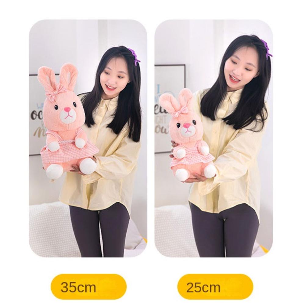 Fluffy Rabbit Plush Toys Soft Rabbit Stuffed Toy Cute Pink Rabbit Plush Doll Home Decor
