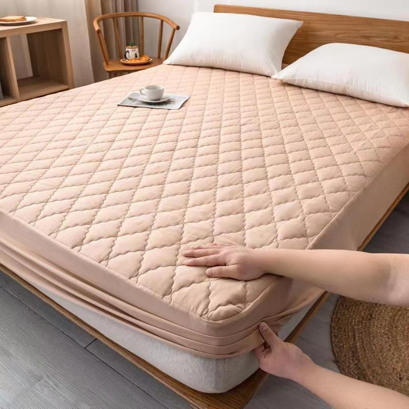 Ticken Cotton Waterproof Bed Sheet Waterproof Fitted Sheet Quilted Mattress Cover Mattress Protector Bedding Mattress Cover