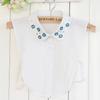 Fake Collar Women'S Plum Blossom Rhinestone Fake Shirt Collar, Chiffon Shirt Collar, Decorative Collar Recruitment Agent