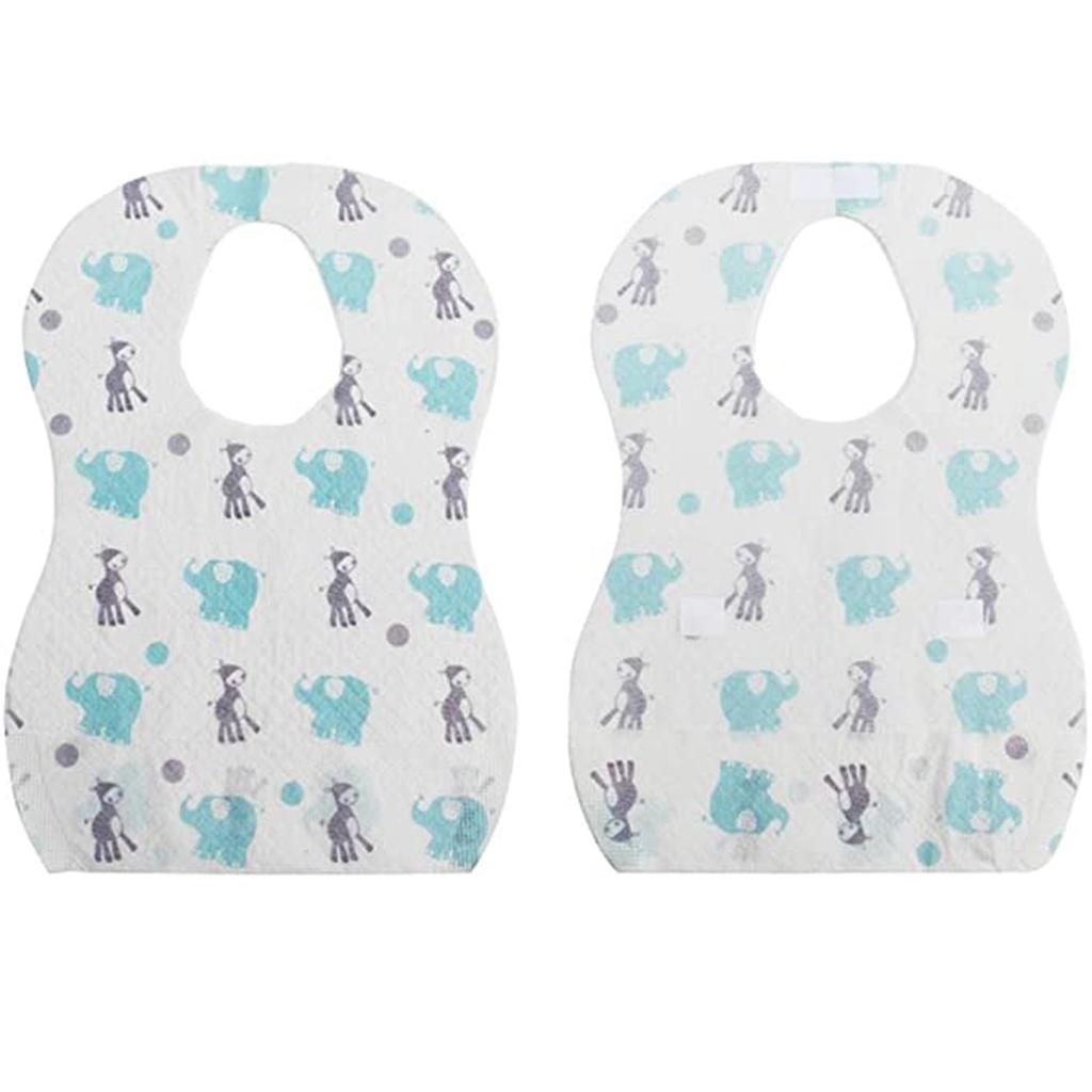 (проектор)20 шт. детские одноразовые нагрудники из нетканого материала, водонепроницаемые и грязные нагрудники