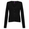 Henbury Womens/Ladies Lightweight V Neck Short Cardigan