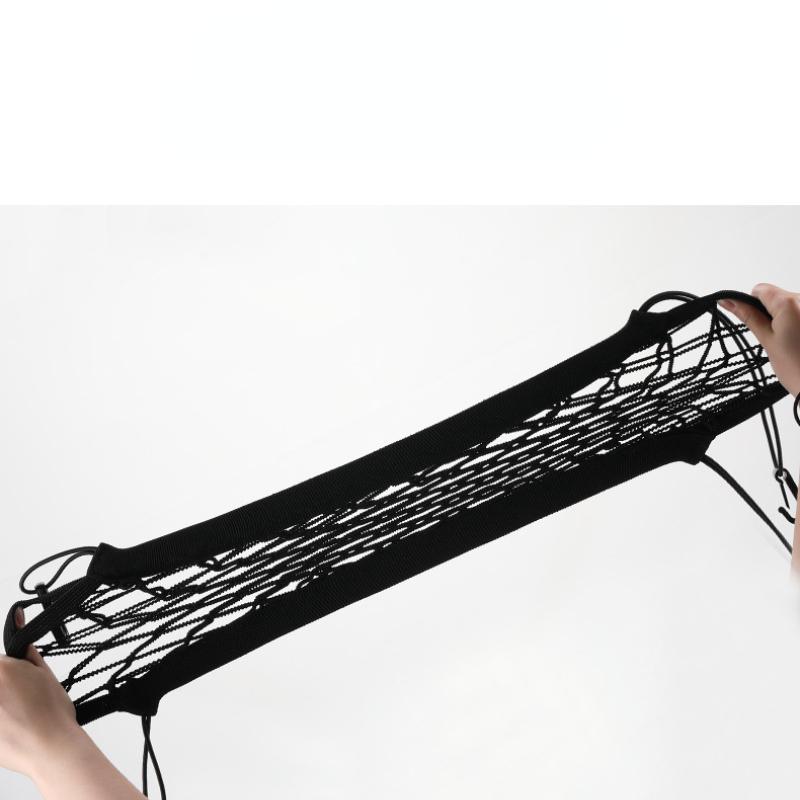 1PC Car Interior Accessories Black Seat Back Storage Elastic Mesh Net Bag Between Luggage Holder Pocket