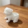 Plastic Pug Shaped Planter Pot 3D Printed Dog Succulent Planter Storage Flower Pot  Home Decor