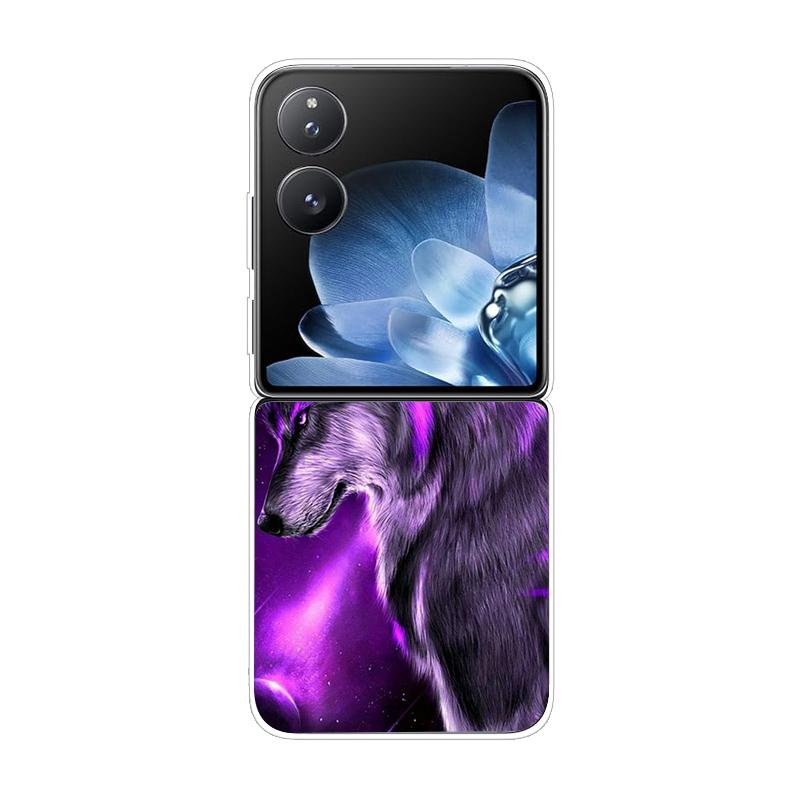 Твердая ПК-накладка для Xiaomi Mix Flip Противоударный чехол для телефона для Mi Mix Flip 5G Ультратонкая задняя прозрачная накладка MixFlip Чехол Coque Funda