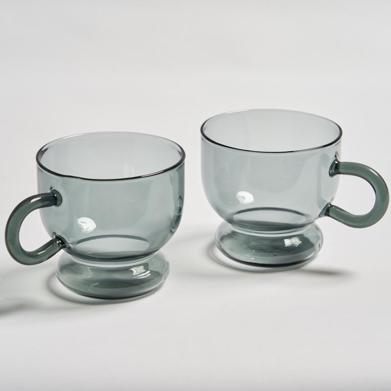 2 шт. Стеклянная кружка Nordic для кофе, молока, чая, пива, коктейля, вина, кружка для питья, стаканы, бытовые кружки, большие кружки