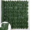 Искусственные растения Забор конфиденциальности из плюща 19,7x118 дюймов Искусственный забор из живой изгороди Искусственное растение Украшение виноградных листьев для наружного декора сада