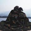Cmyk Dinosaurs ( Black ) Blanket For Sofa Bed Travel Dinosaur Herbivore Carnivore Dino T Rex Tyrannosaurus