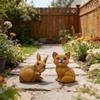 American Style Solar Animal Garden Ornament - Resin Outdoor Courtyard Decoration Lamp