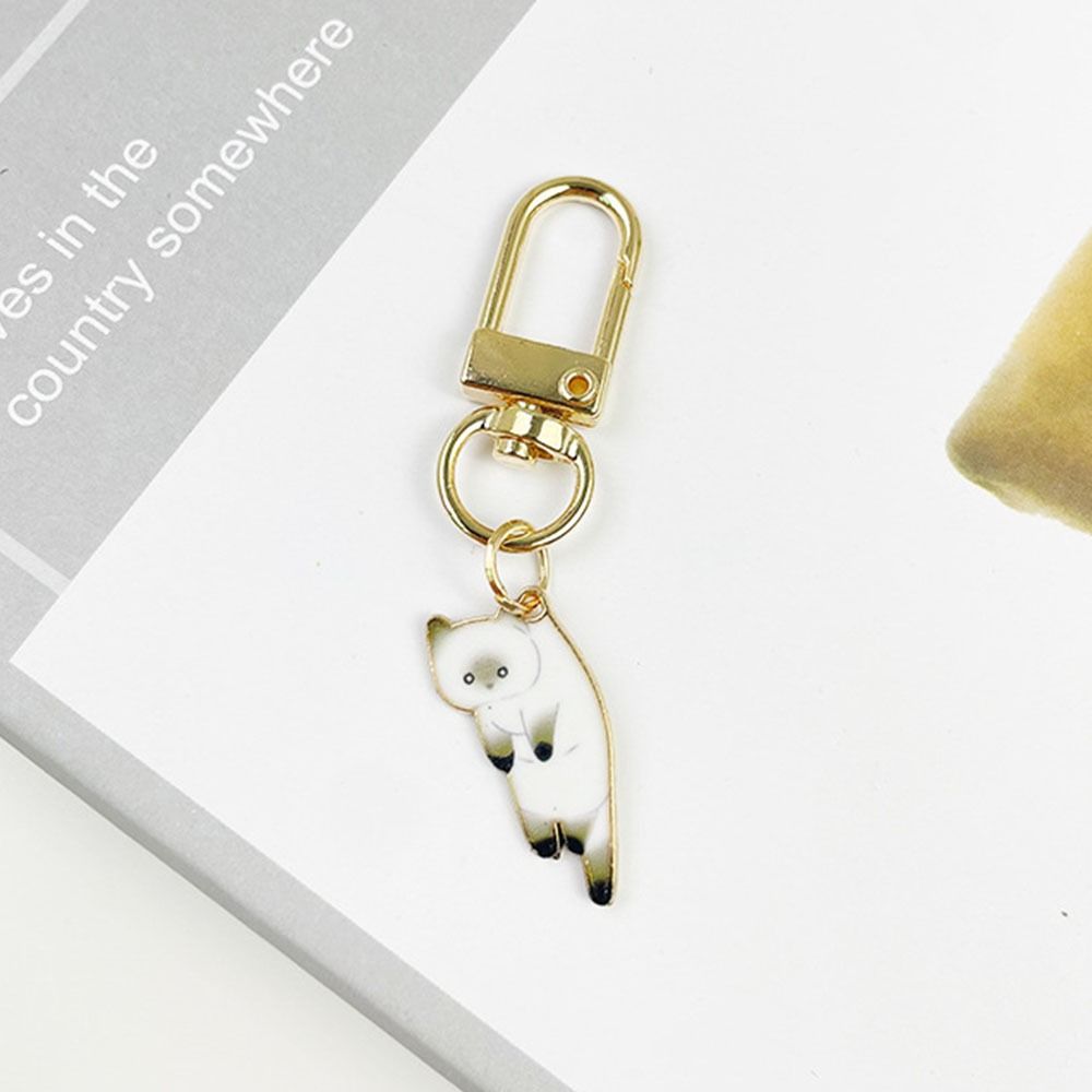 Animal Kitten Charm Zinc Zinc Alloy Keychains Zinc Zinc Alloy Little Fresh Birthday Gift