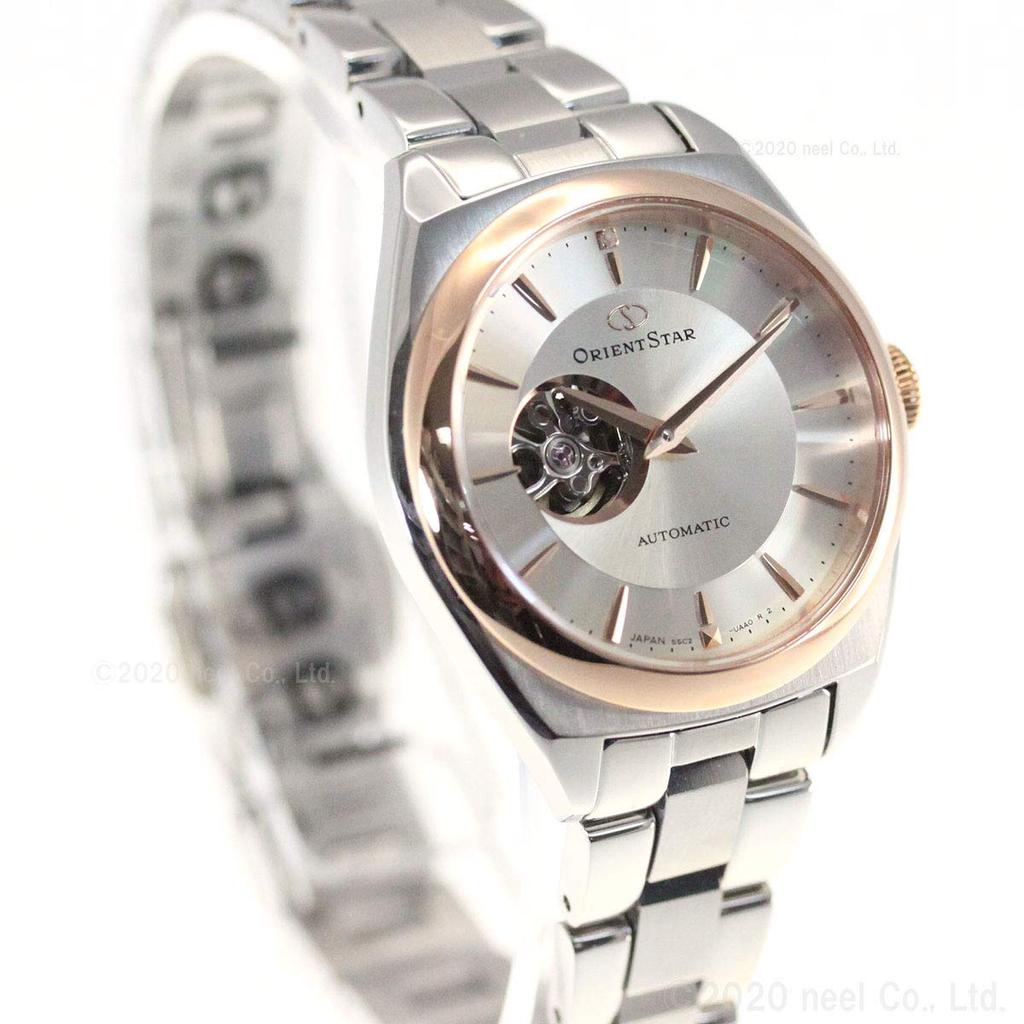 ORIENT STAR Automatic Watch Mechanical Made In Japan Domestic Warranty Open Heart White Silver [Orient Star] Semi-skeleton 2-year Manufacturer's
