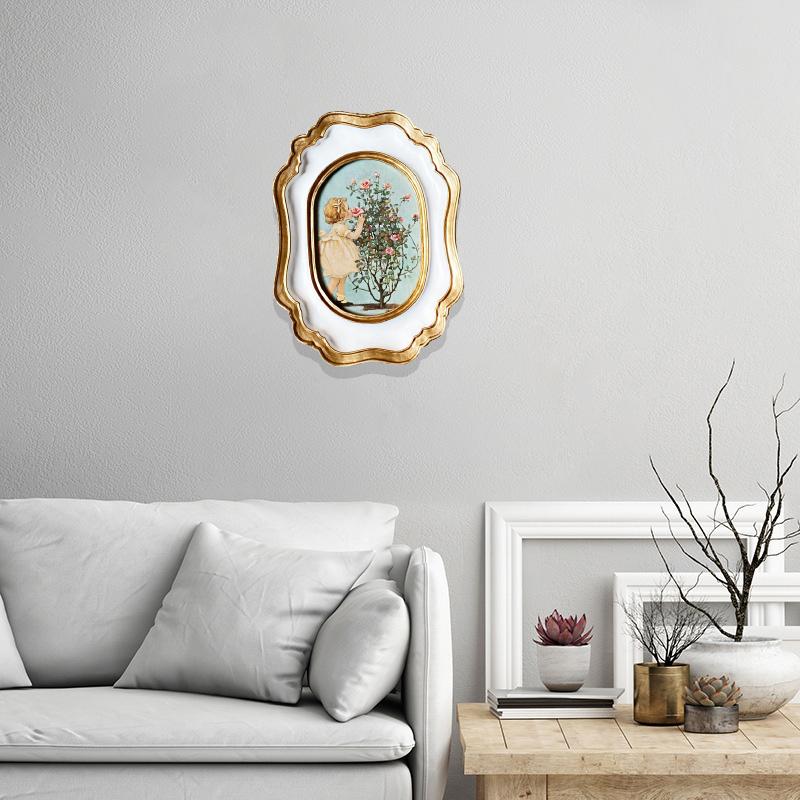 1 шт. настольные украшения оригинальность настенные винтажные золотые фоторамки в европейском стиле упорядочить стол смола