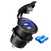 12v Dual Usb Port Car Charger Socket Plug Lighter Outlet For Auto Boat Waterproof Mobile Phone Charging Adapter