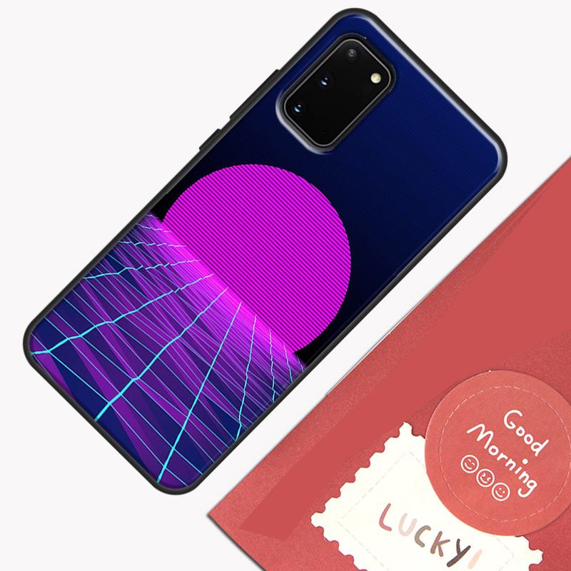 Neon Retrowave 80s Vintage Art Phone Case For Samsung Galaxy S23 S26 Ultra S20 S21 S22 S24 S25 Plus S10 S25 FE Cover Shell