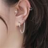 Punk Pendant Gift Metal Women Ear Buckle Ear Hook Korean Style Hoop Earring Tassel Chain Earrings