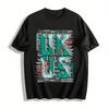 Великобритания США Письмо Печать Повседневная футболка Винтажный стиль Топ Хлопковая футболка
