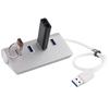 4-Port USB 3.0 Multi HUB Splitter Aluminum Adapter High Speed For PC Laptop Mac