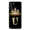 Модный Чехол для Телефона с Алмазной Короной и Буквой А, Мягкий, для Samsung Galaxy S23 S24 S22 S21 S20 FE Ultra 5G S10 S10E S9 S8 Plus