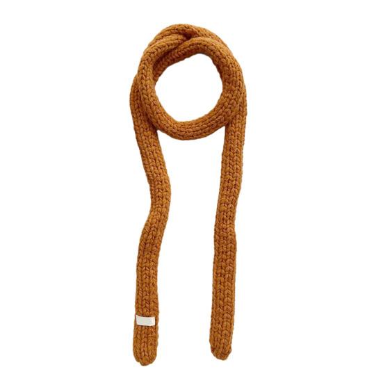 Женский вязаный шарф однотонный тонкий длинный шарф теплый мягкий на ощупь шарф уличный домашний зимний аксессуар