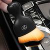 XBE2 1PCS Car Emblem Cleaning Soft Brush Dust Remover Tool For Lexus LS LC RZ IS350 ES300 GS350 CT200h GX460 LX570 RX500h NX300 UX260