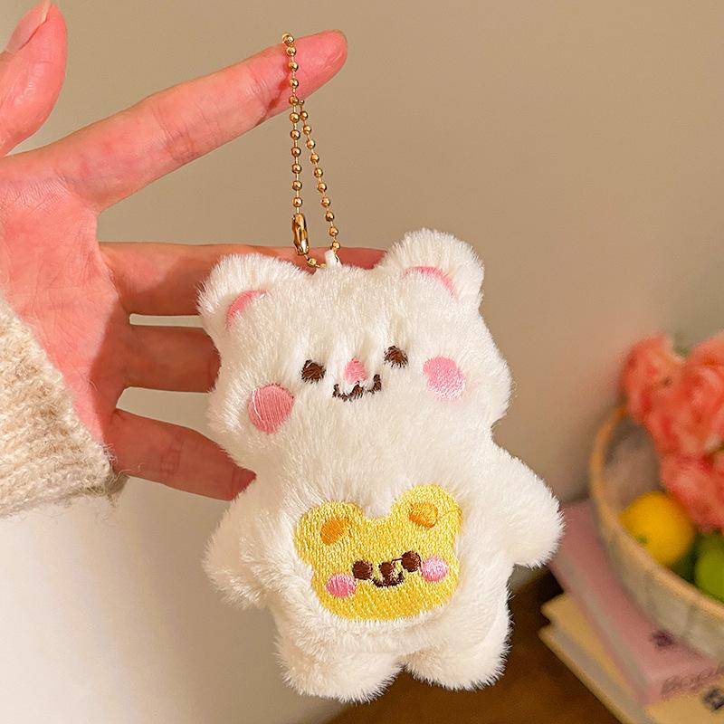 Забавные брелоки-шарики из шерсти с ротиком-сосиской, подвески-плюшевые куклы, брелоки-подвески для рюкзака, автомобильные украшения, аксессуары-подвески для сумки
