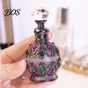 Portable Essential Oil Bottle 15ML Vintage Luxury Refillable Perfume Bottle, & Fragrance Glass Dispenser Dubai Arabian Style Empty Container