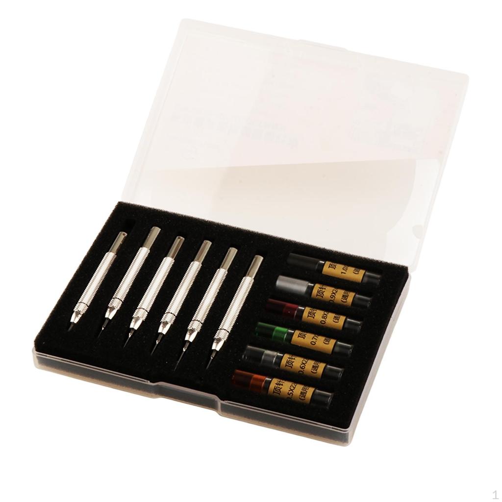 Watch Link Removal Kit Band Pins Sturdy Metal with Storage Case for Adjustment