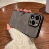 Матовый замшевый кожаный чехол из ТПУ для Iphone 15 Pro Max 14 13 12 11, противоударный браслет, чехол для телефона, однотонный цветной чехол