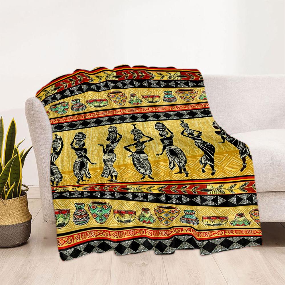 African Style Blanket Ultra-Soft Suitable for Bed Office Chair for All Occasions Warmthful Decor Perfect Gift for Relatives and Friends