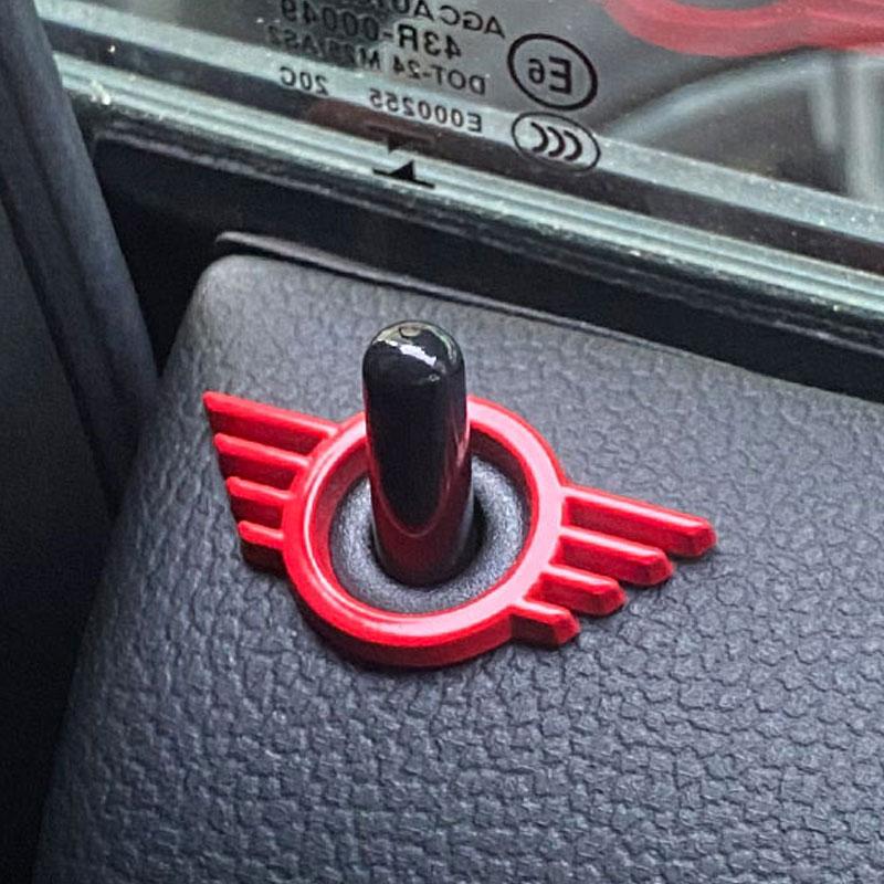Для MINI ONE Cooper S JCW R55 R56 R61 F54 F55 F56 F57 F60 Countryman Декоративная наклейка на кнопку двери автомобиля Аксессуары для модификации