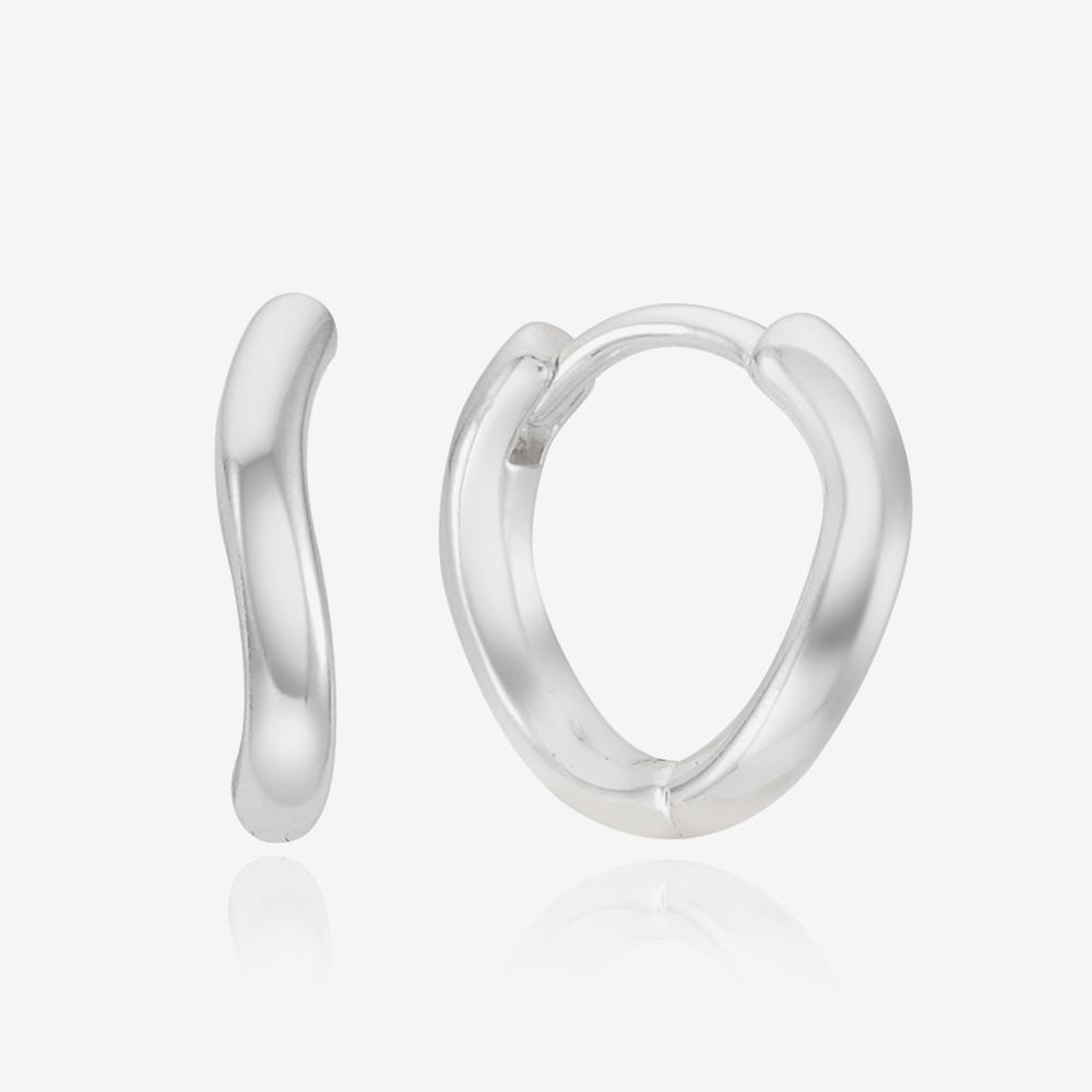 Серьги St.Scott London Essential Curve с застежкой-щелчком / Stj-Eb1762Wg