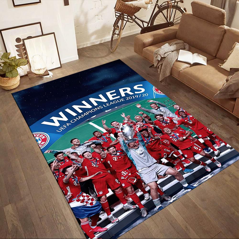 Bayern Munich Area Rug Perfect for Balcony Bedrooms Decorate room Study room Antislip Carpet Anime Office Decor Wedding Party Gift