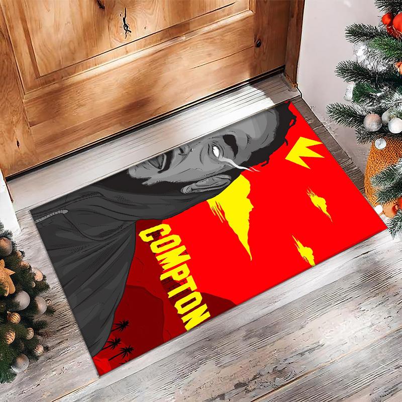 Soft Crystal Velvet Floor Rug,Kendrick Lamar Anti Slip Decorative Carpet, Plush Area Mat For Indoor Home Decoration