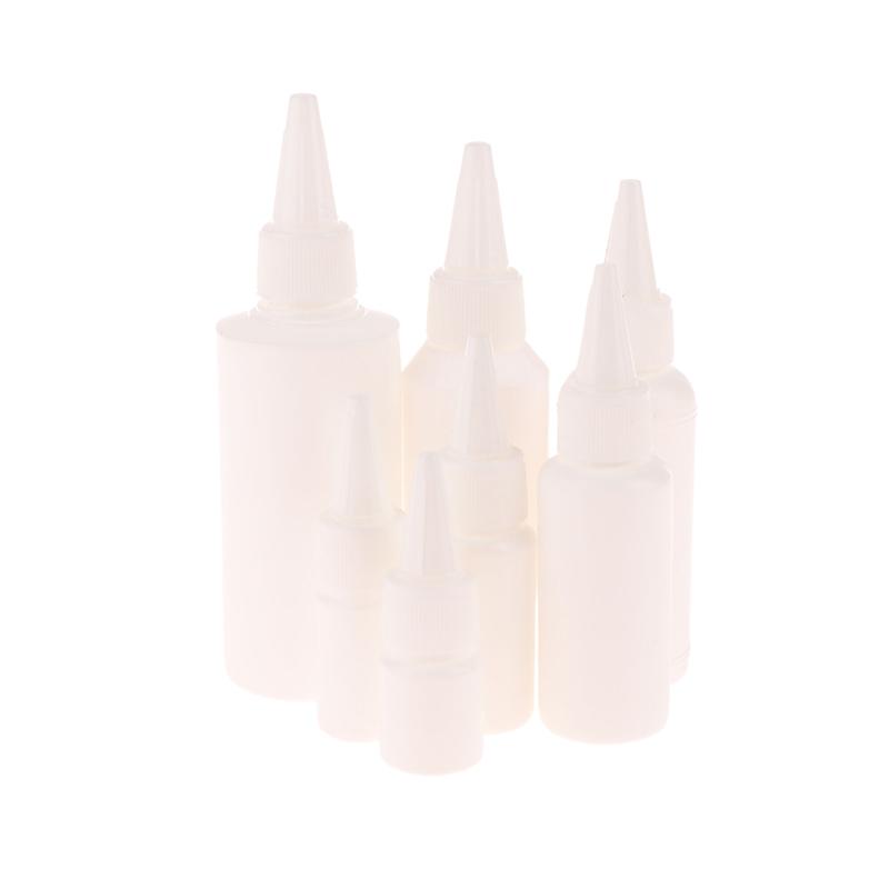 5/10/20/30/50/60/100 мл Белая бутылка с пипеткой-капельницей, с завинчивающейся крышкой, бутылки для жидкости для глаз, чернил, масла, пипетки, пигментов для краски
