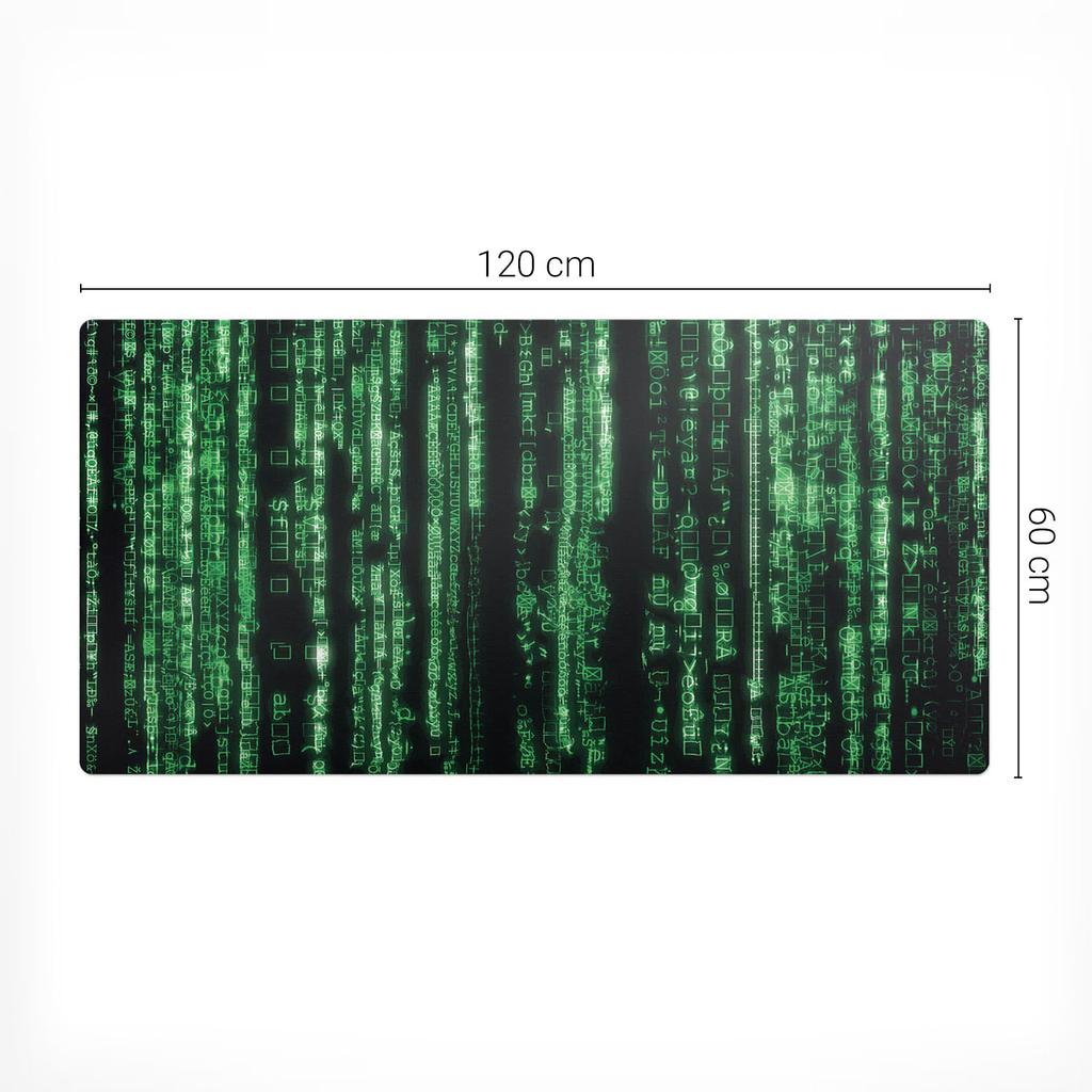 Mata Ochronna Podkładka Na Biurko Stół Kod Cyfrowy Spadający 120X60 Cm