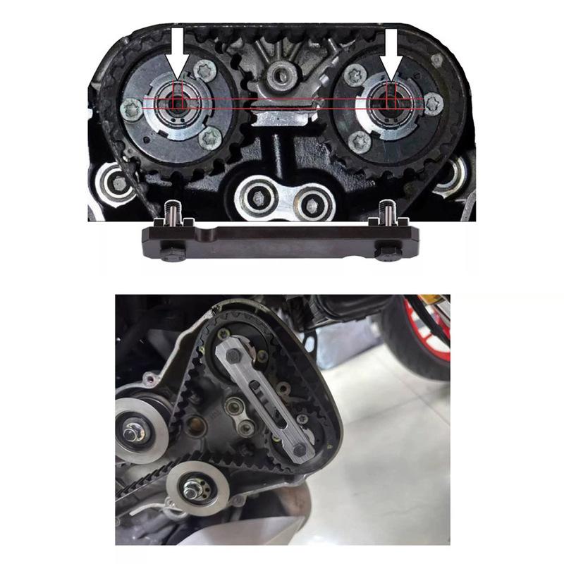Motorcycle Camshaft Engine Belt Roller Timing Tool For Ducati 887651623 Direct tallation Steel Timing Shaft Locking Tool