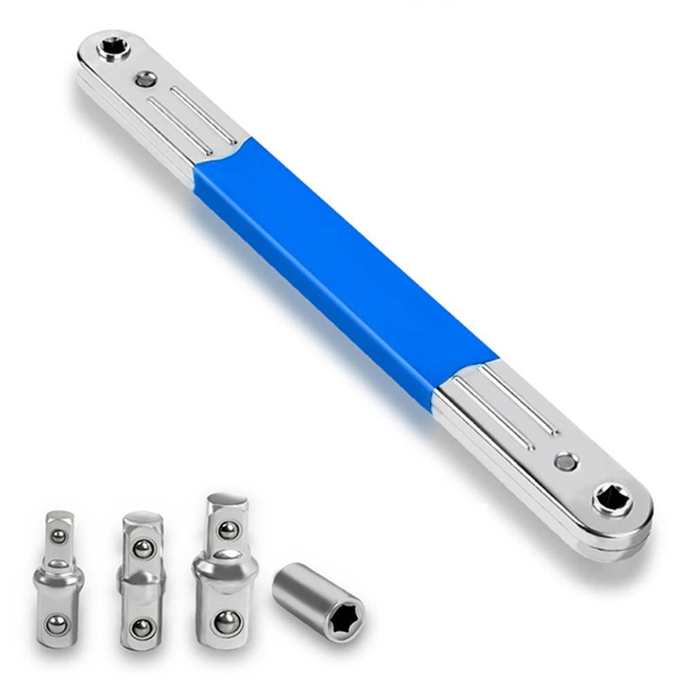 Steel Offset Extension wrench Double Head Ratchet Repair Tools New Wrench Socket  Hone