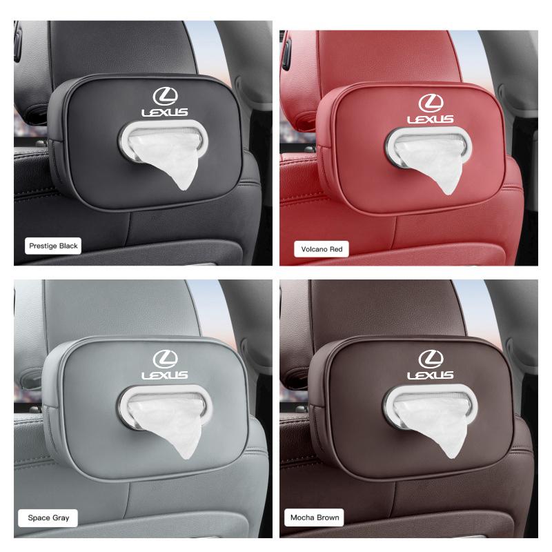 Leather Car Tissue Box Holder Back Seat Storage Bag For Lexus RX300 IS200 IS250 ES350 Ct200h UX250h NX300h RX350 ES300h RX400h