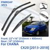 3 шт. для CHANA CX20 2013-2018 22 "+ 16" + 10 "передние и задние щетки стеклоочистителя лобовое стекло резак для окон аксессуары 2013 2014 2015 2016 2017 2018