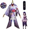 Genshin Impact Cos Thunder General Cos Costume Human Body Thor Baal Cosplay Costume Women's Cos Complete Set